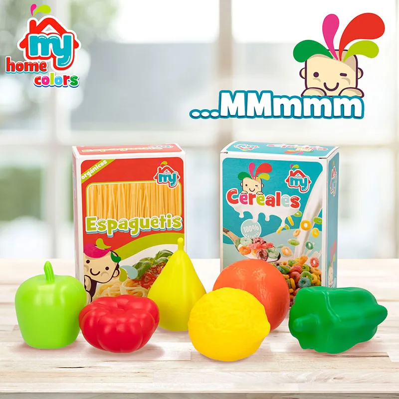 Chariot de supermarché & aliments 9pcs - 24m+-3