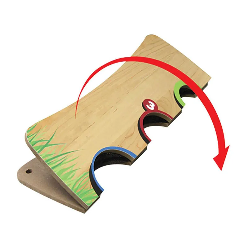 Jeu de lancer en bois Marron/Bleu/Rouge - 28,3x60,8x3,8cm-2