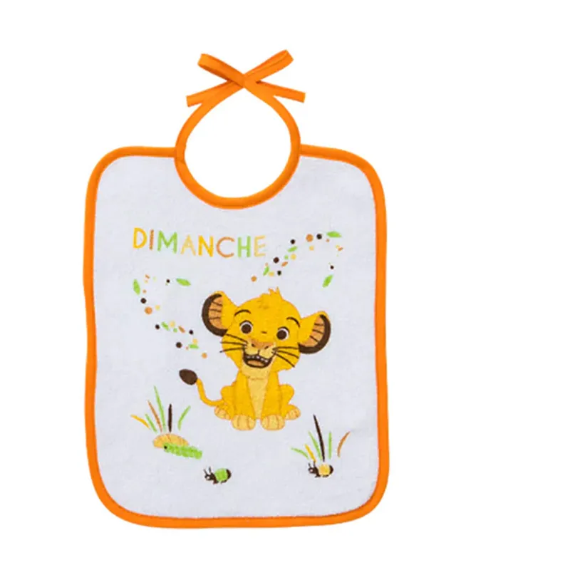 7 Bavoirs Naissance Roi Lion - 20x25cm-7