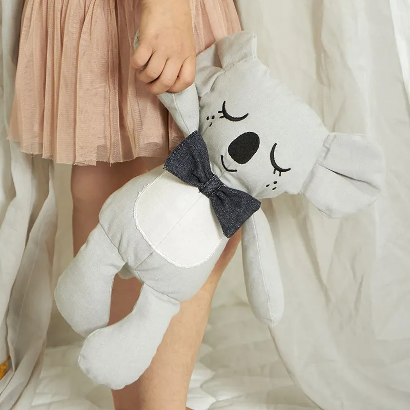 Peluche Coton BIO Kody le Koala - Gris-1