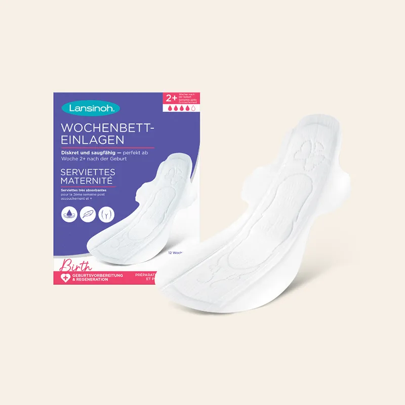 Pack Accouchement serviettes + recharges + douche intime + huile périnée-36