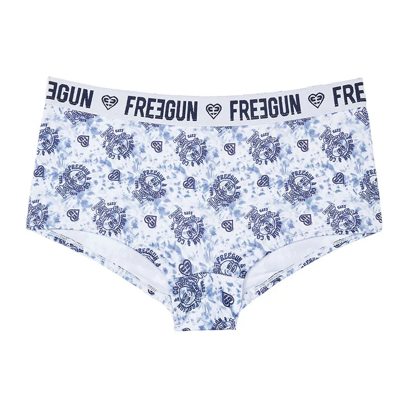 3 Boxers Fille Miss Freegun - Rose/Noir/Blanc-4