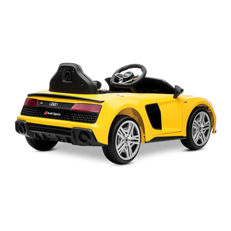 Voiture élec. Audi R8 Jaune - 36m+-3