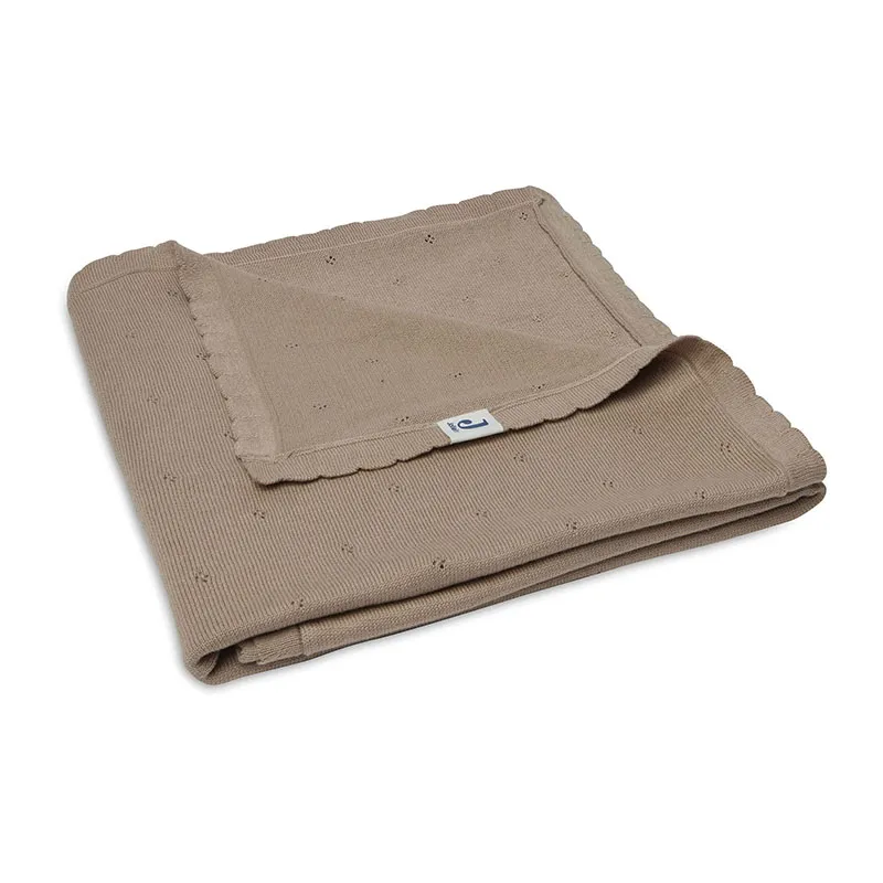 Couverture Lit Bébé Coton Bio Biscuit - 100x150cm-3