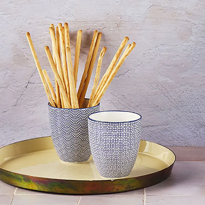 2 Mugs Dark Blue Square - 30cl-0