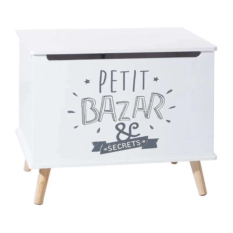 Coffret Petit bazar Blanc/Naturel - 58x48cm-0