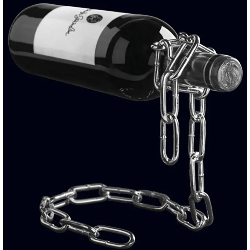 Chaine porte-bouteilles magique - Argent-3