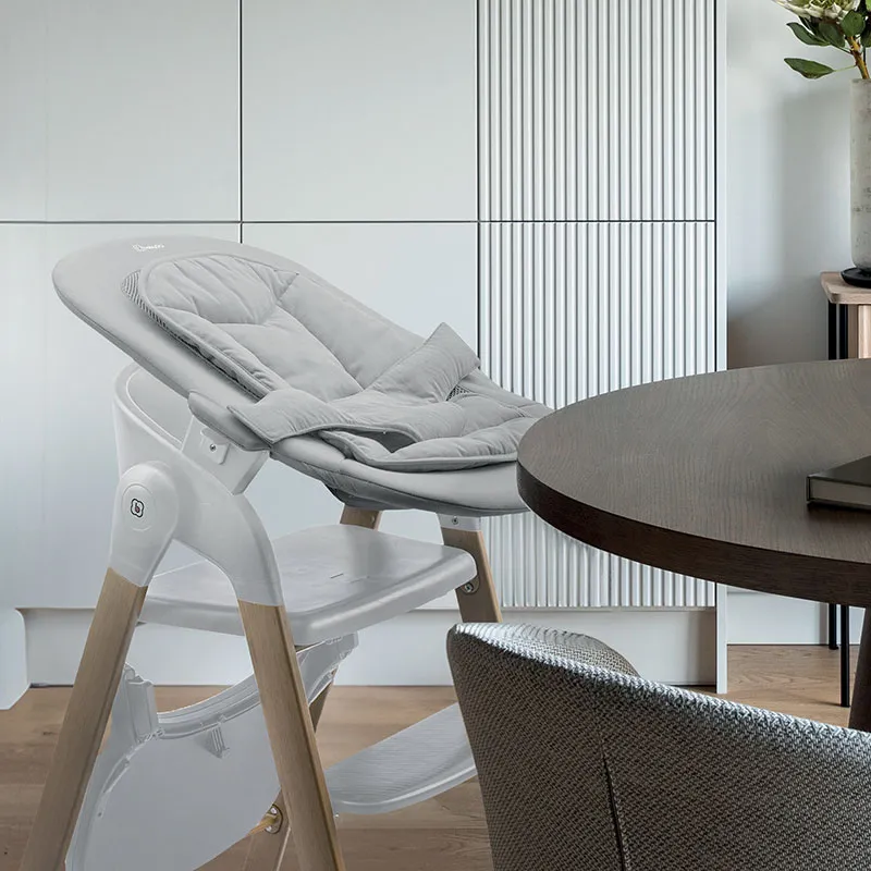 Chaise haute + Transat Levels Newborn Bois/Blanc - 0m+-13