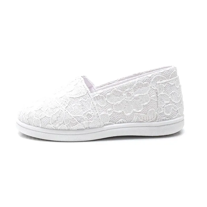 Ballerines Dentelle - Blanc-2