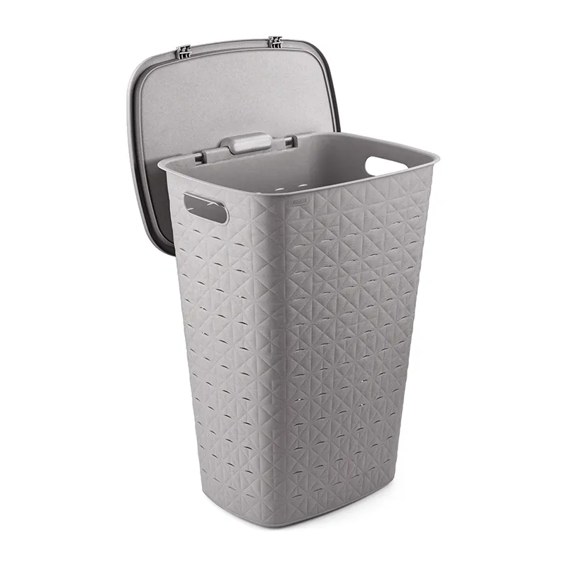 Coffre à linge Softex Taupe - 56L-2