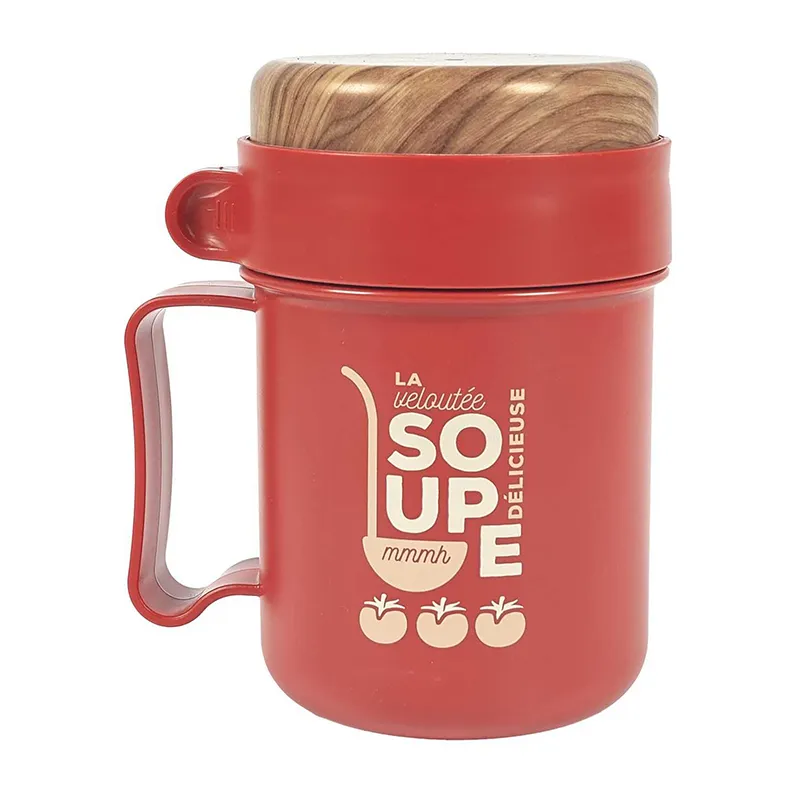 Mug & cuillere à soupe transportable Aléat. - 50cl-4