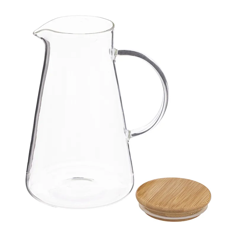 Pichet Chila + bouchon Bambou 1,5L - 17x13x21cm-1
