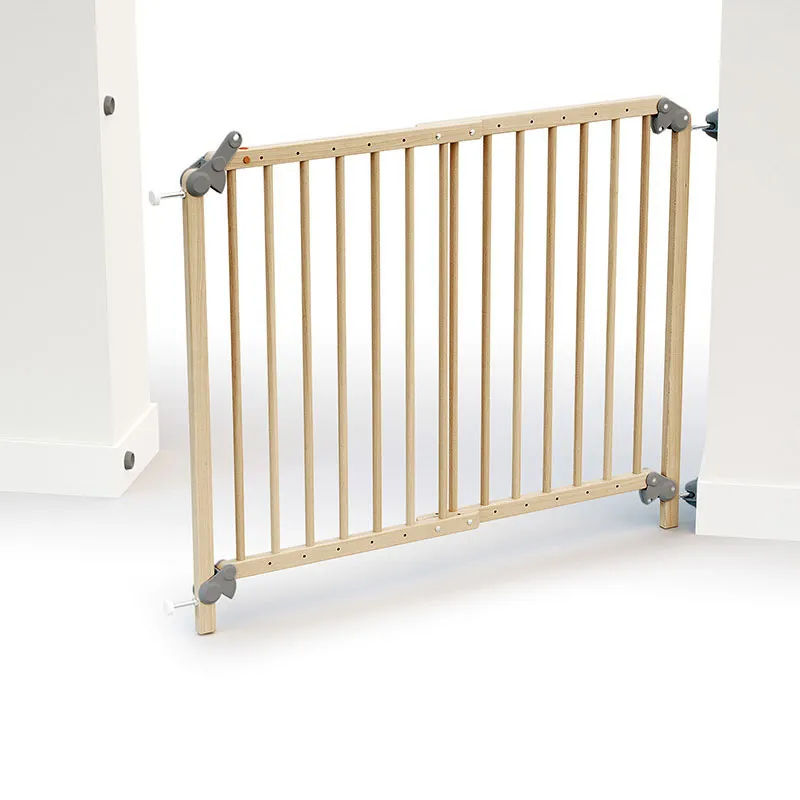 Barrière de sécurité extensible Bois - 73-110cm-1