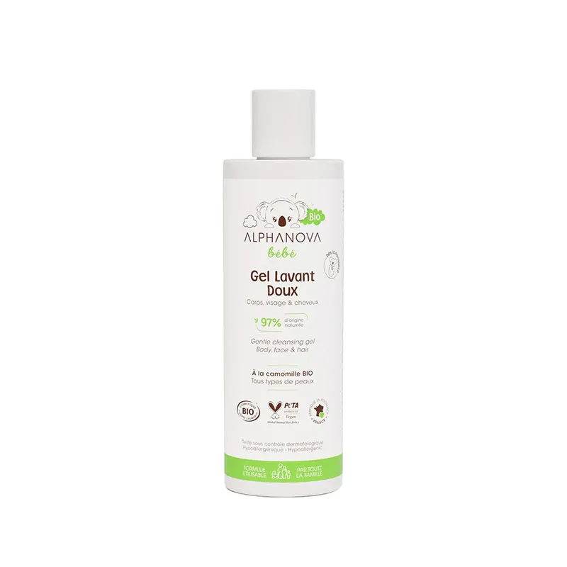Gel lavant doux bebe BIO - 200ml-0