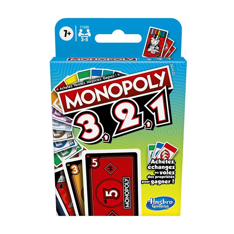 Jeu de cartes Monopoly 3,2,1 - 7+-3