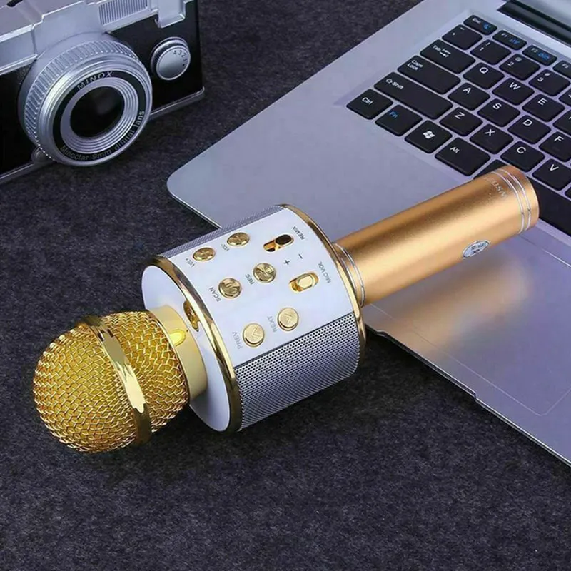 Micro karaoké Bluetooth - Gold-6