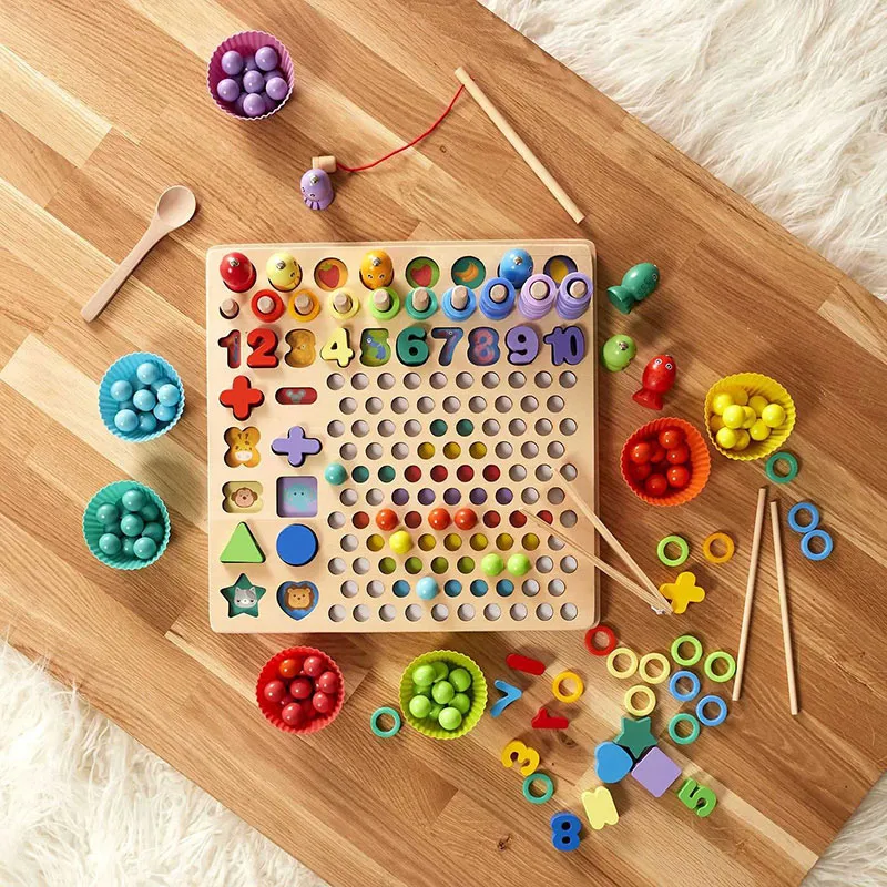 Jeu mathématique 3en1 évolutif - 31x32x8cm-1
