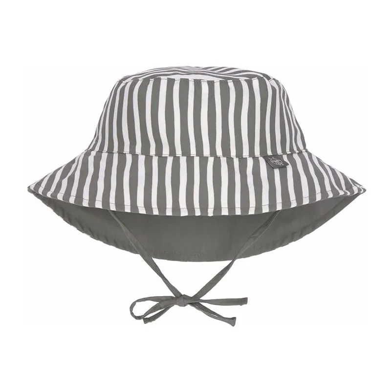 Chapeau de soleil réversible anti-UV Stripes olive - Lassig-0