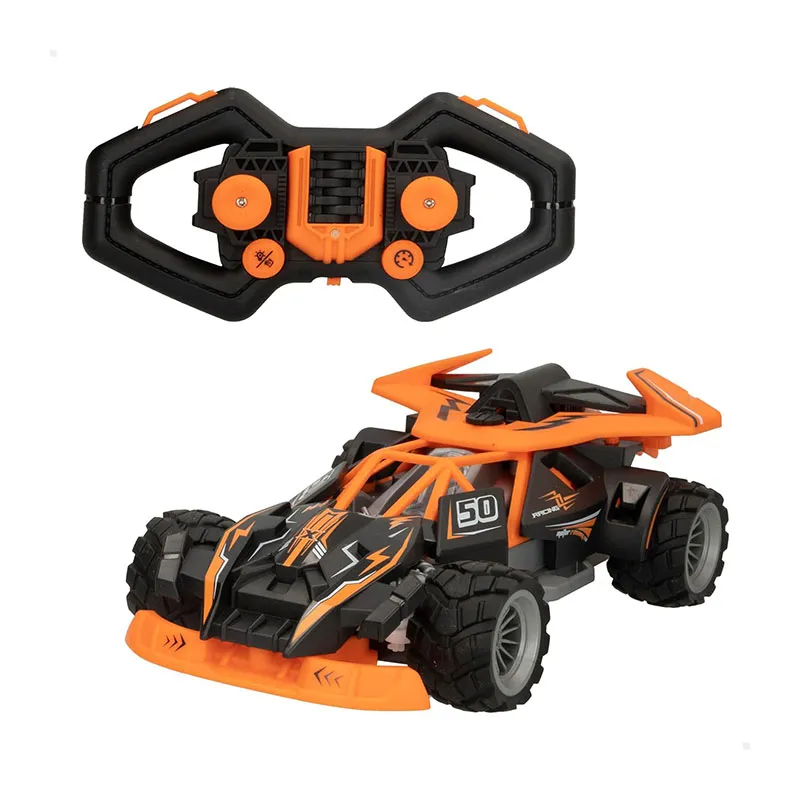 Voiture de course télécommandée lumière & fumée - 4+-0