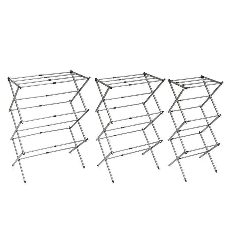 Séchoir à linge 3H pliable/extensible Cloxy - 74x103x38cm-2