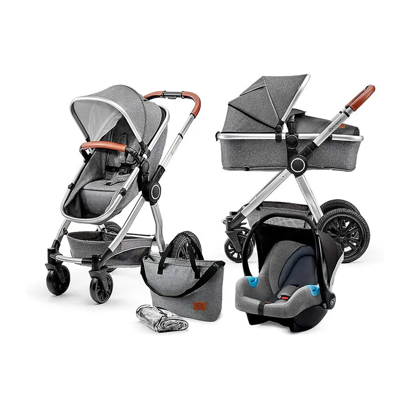 Poussette transformable 3en1 Veo + Cosy Gr.0 Gris - 0m+-1
