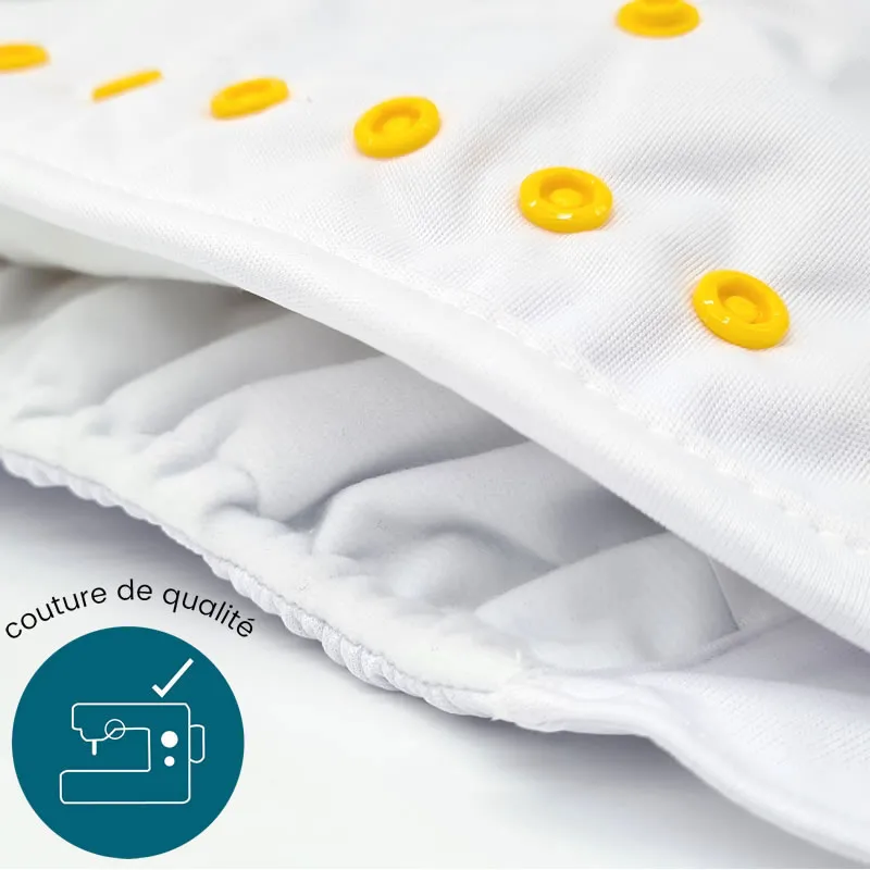 Couche lavable TE2 Hyper absorbante Bambou pression Lion - 4-17kg-6