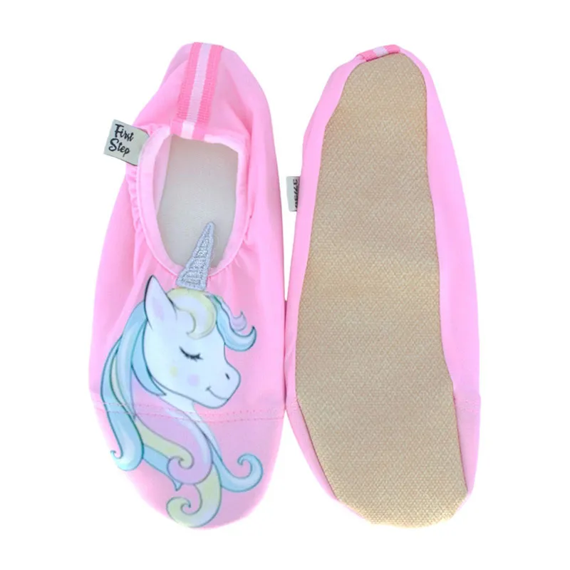 Chaussons de bain Femme Licorne - Rose-2