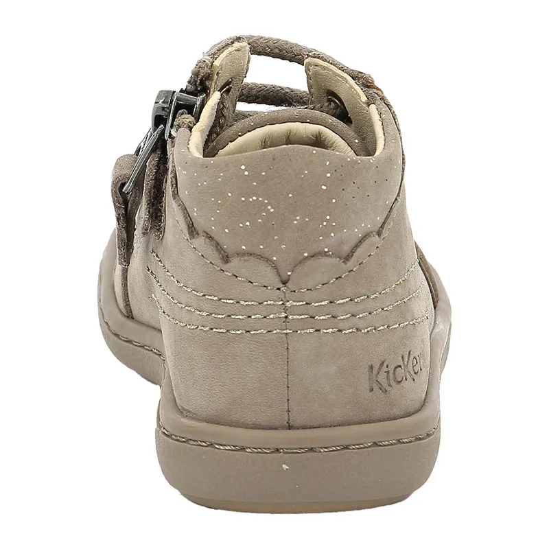 Bottillons zip/lacets Kickpinns - Taupe-4