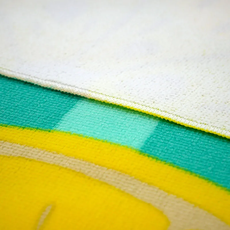 Serviette de plage Pop-Citron Bleu - 75x150cm-2