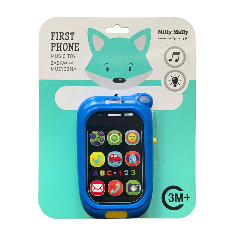 Téléphone musical Bleu - 3m+-4