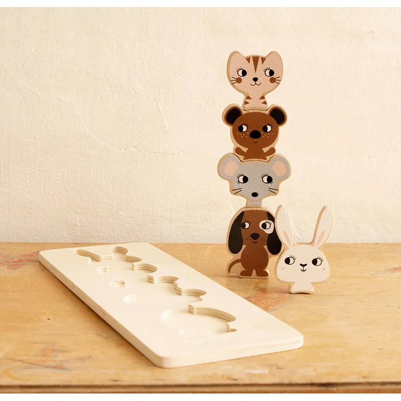 Puzzle totem Bois Country Life - 5pcs-2