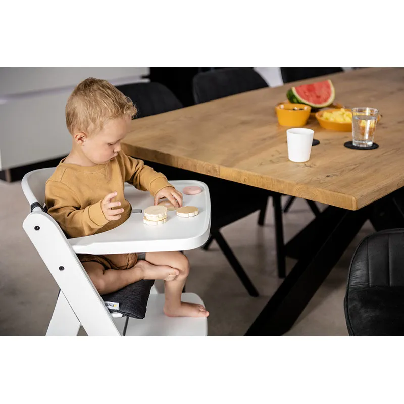 Chaise haute Beta+ avec harnais Whitewashed - 6m+-11