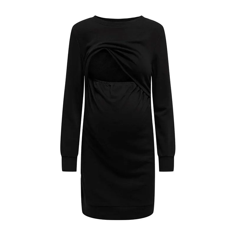 Robe de grossesse Eva Only - Noir-2