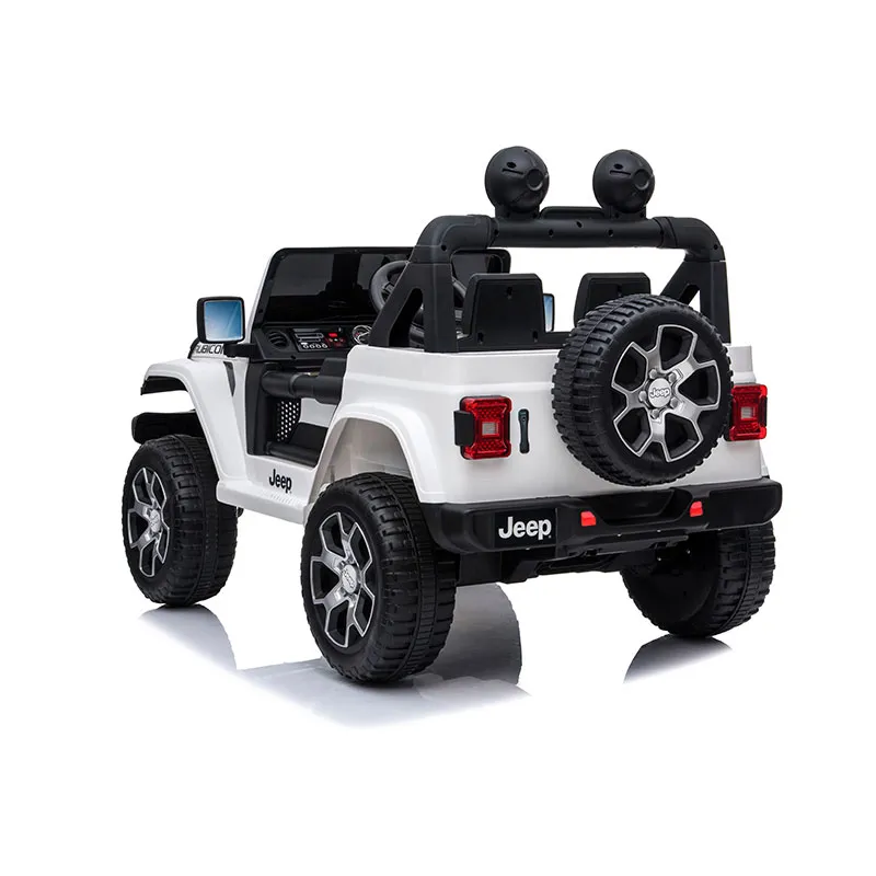 Voiture élec. Jeep Rubicon Blanc - 36m+-3