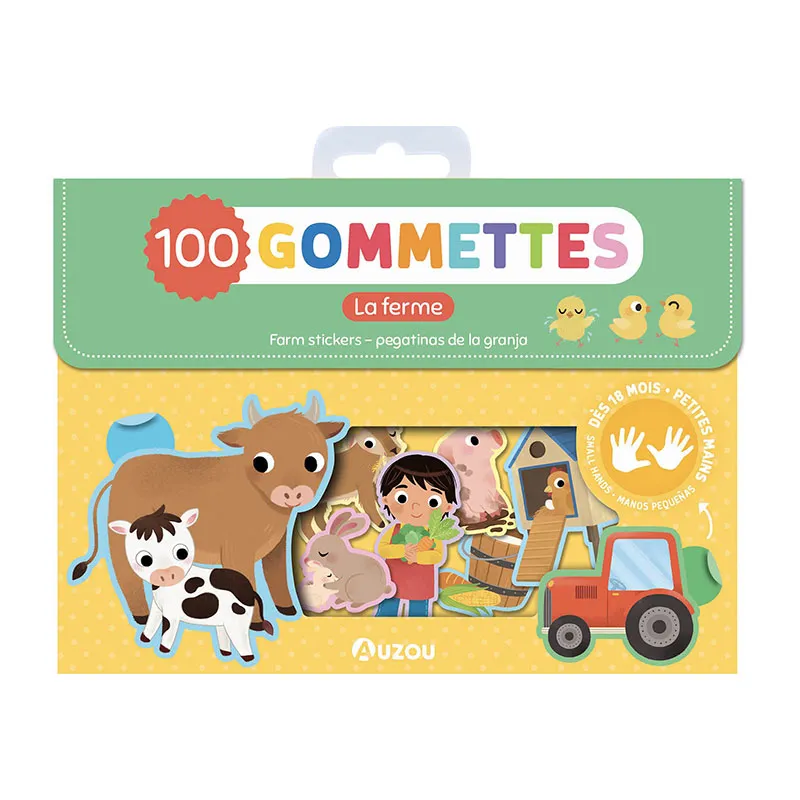 Ma pochette de 100 gommettes La ferme - 18m+-0