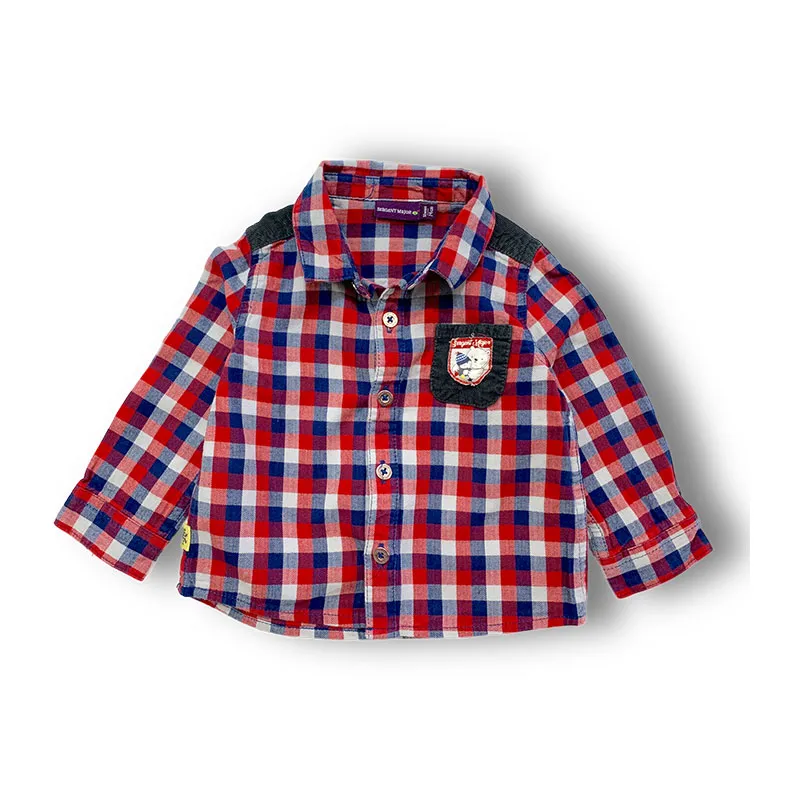 Chemise - 12 mois - SERGENT MAJOR - Rouge-0