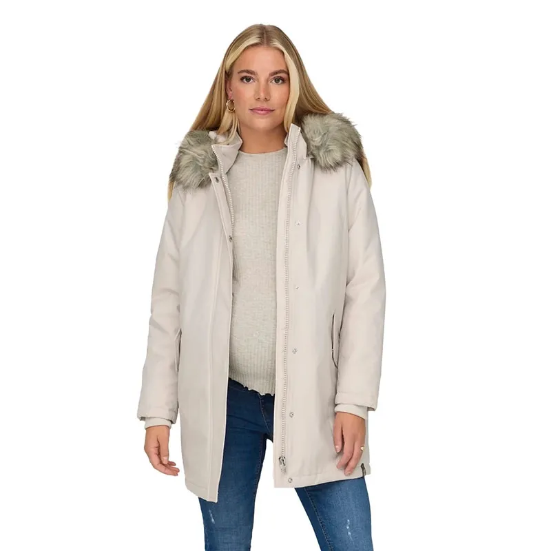 Parka de grossesse Newkaty - Écru Moonbeam-1