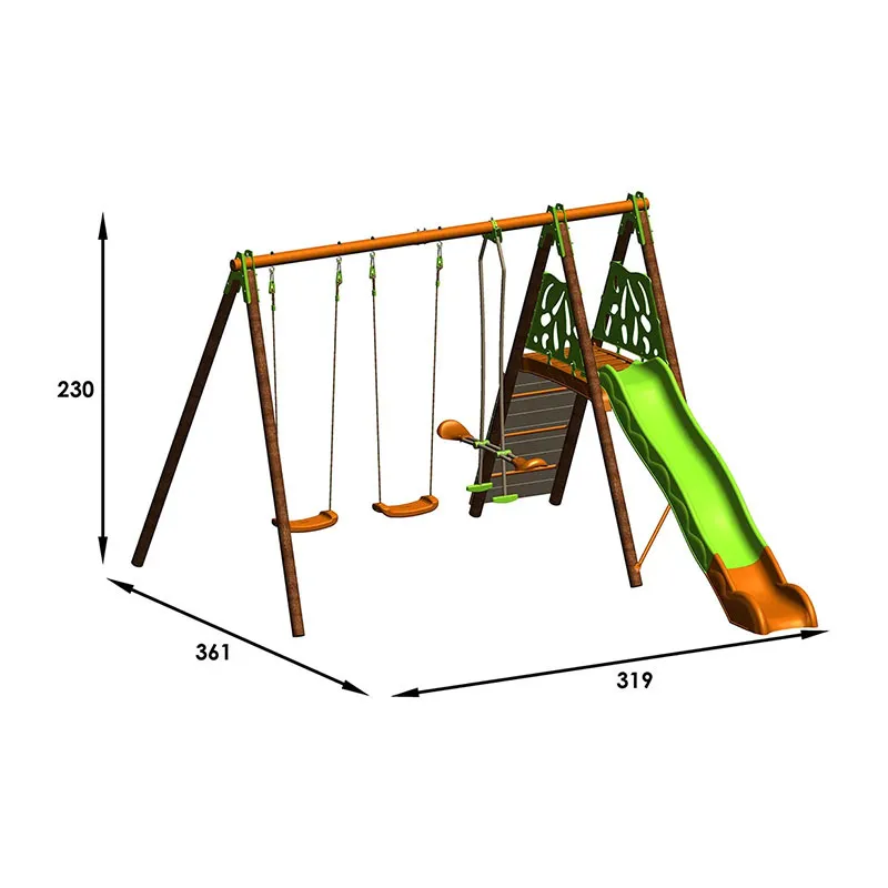 Portique Bois & Métal Churro 2,3m - 3+-7