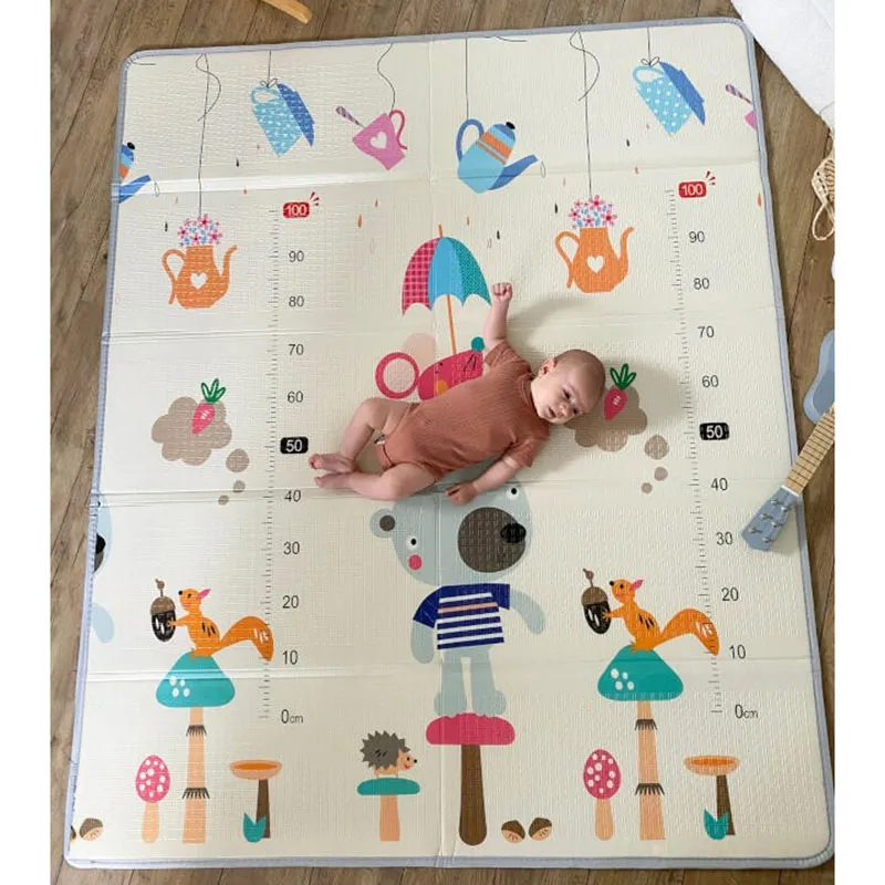 Maxi tapis d'éveil réversible Animaux & Circuit - 150x180cm-2