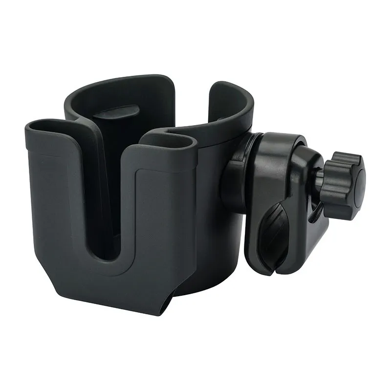 Porte Gobelet support téléphone 360° - Noir-0