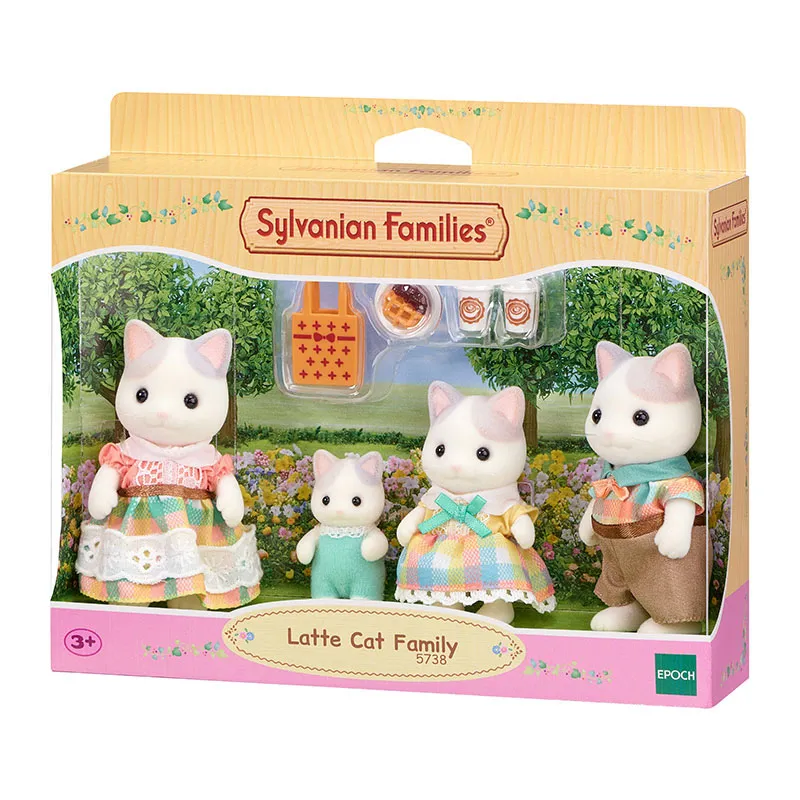 Famille chat latté & accessoires - 9pcs-3