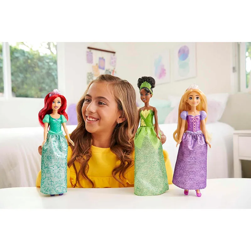 3 Poupées Princesses Disney Ariel/Tiana/Raiponce - 3+-1