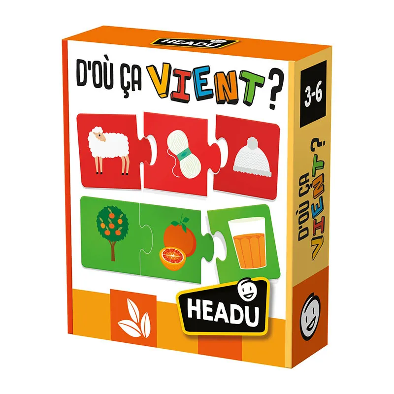 Jeu d'associations D'où ça Vient 27pcs - 36m+-0