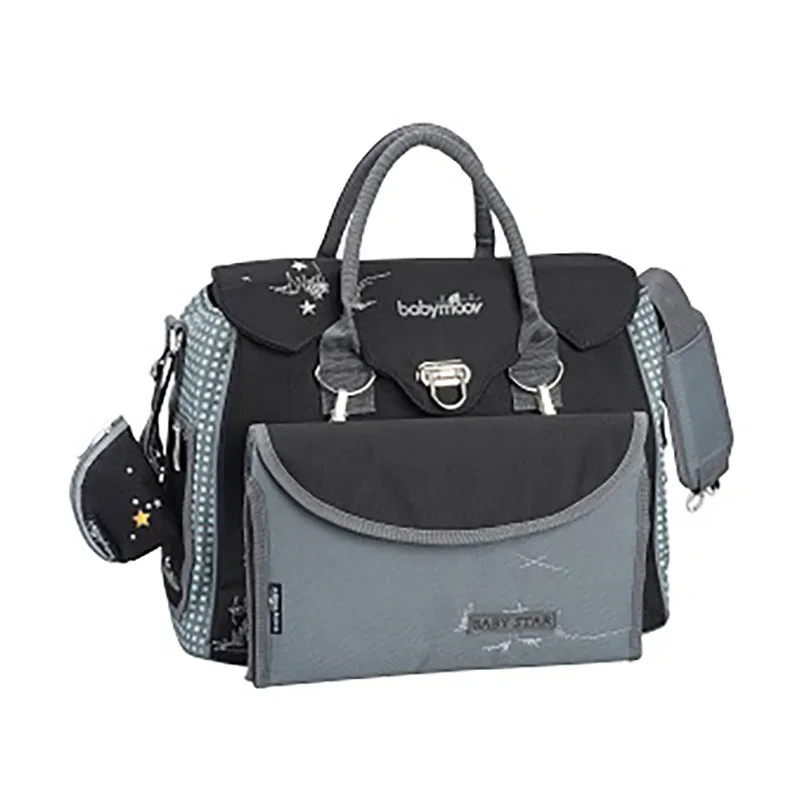 Sac à langer Baby Style - Noir/Gris-1