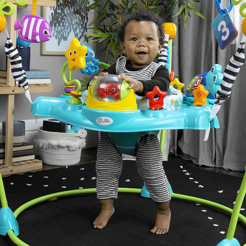 Sauteur 2en1 avec centre d'activités Ocean explorers - 6m+-20