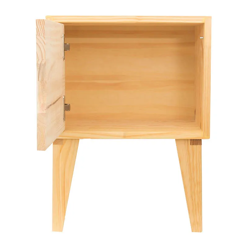 Table de chevet Montessori Chat Bois - 54x42x30cm-1