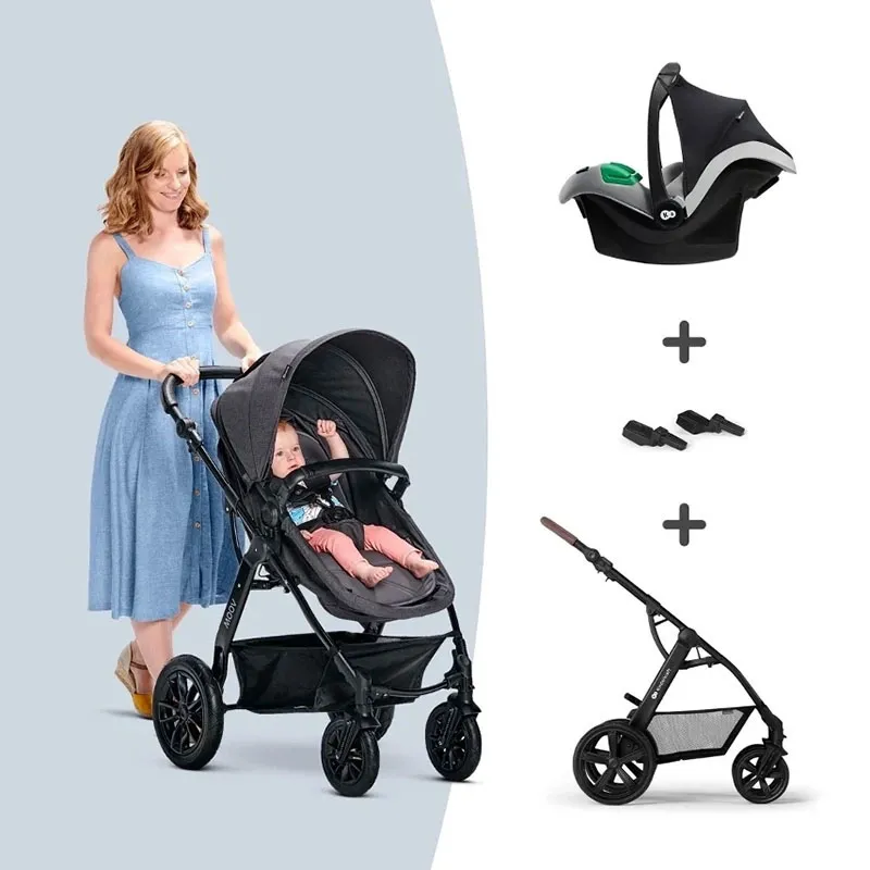 Poussette Moov 3en1 Mink Pro Grey Melange - 0m+-10