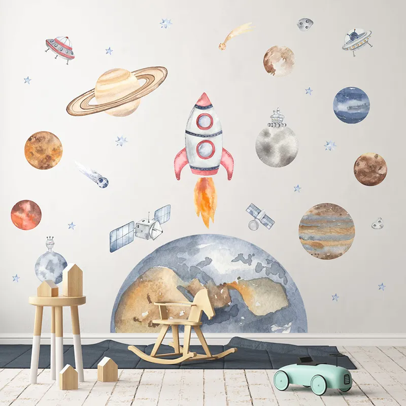 Stickers - Planète Terre dans l'espace-0