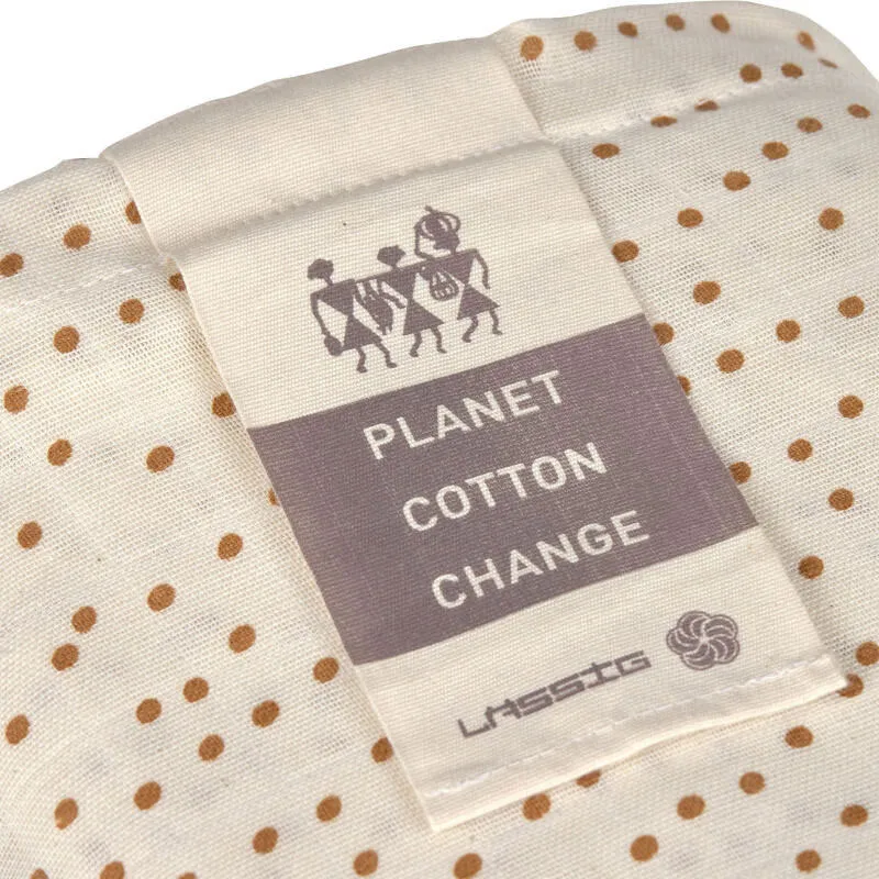 Set de 2 langes d'emmaillotage Coton L 80x80 cm Caramel - Lassig-6