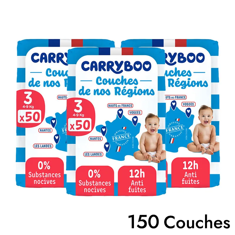 Couches Anti-Fuites Confort T3/4-9kg - 150 couches-5